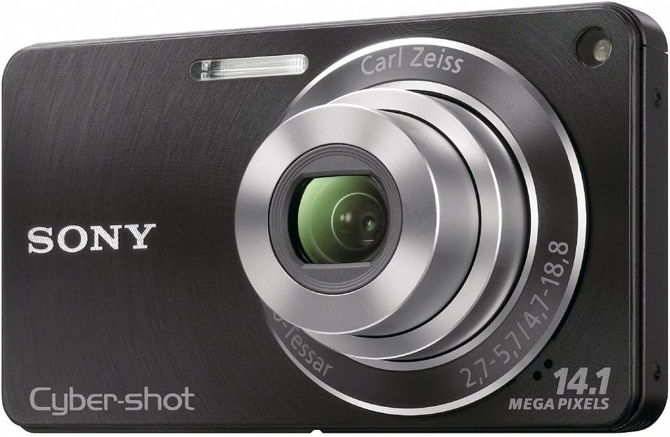 Sony DSC-W350 14.1MP Digital Camera with 4x Wide Angle Zoom with Optical Steady Shot Image Stabilization and 2.7 inch LCD (Black)