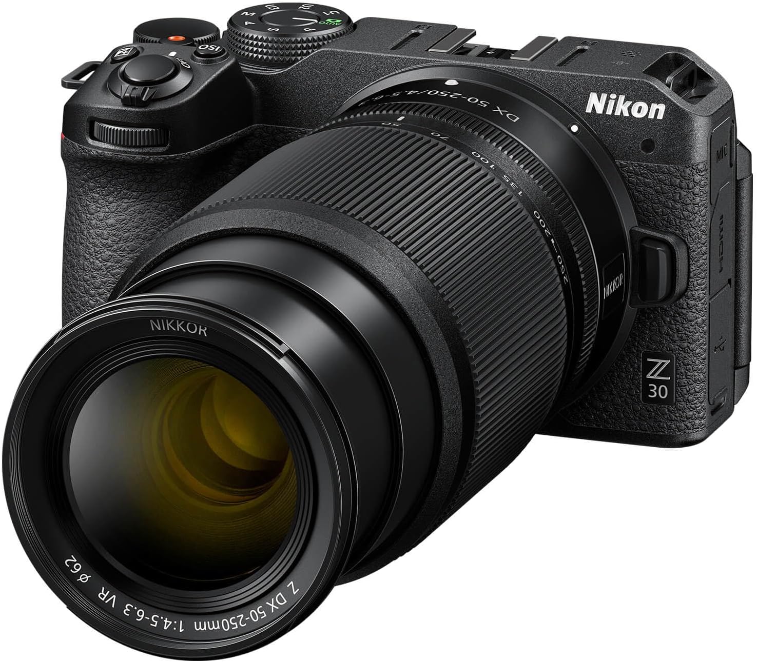 Nikon Z 30 with Two Lenses | Our most compact, lightweight mirrorless stills/video camera with wide-angle and telephoto zoom lenses | Nikon USA Model