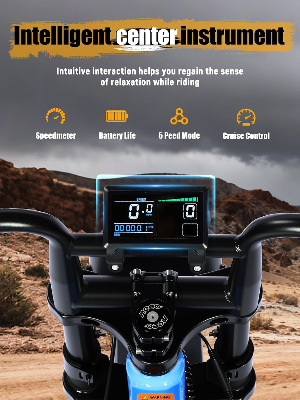 ESKUTE V200 Electric Dirt Bike for Adults,52V20.8Ah Battery,20' x4.0 Fat Tire,32MPH,NFC Unlock Color Display,7-Speed Dual Suspension,Dirt E-Bike,80 Miles, Streamlined Frame, E-Bike for Youth & Adults