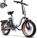 bluebiko 1000W Folding Electric Bike, 48V 20AH Removable Battery E Bike, 70 Miles Max Range, 20' Fat Tire Adults Electric Bike,7-Speed Ebike for City Commuting,Off-Roading,Mountain