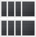 8 Pack IP65 Solar Panel for Rings Camera, 4W Solar Charger Compatible with Rings Spotlight &All-New Stick Up Outdoor Cam Battery, 10ft Long Cable with USB-C to Barrel Plug Adapter