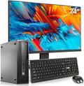 HP EliteDesk 800 G1 SFF Desktop Computer Package - Intel Core i5 3.3GHz, 32GB RAM, New 1TB SSD, KOORUI 24-inch Monitor, AC WiFi,Windows 11 Pro,black (Renewed)