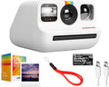 Polaroid Go Instant Camera (White) with Double Pack of Color Film and Microfiber Cloth