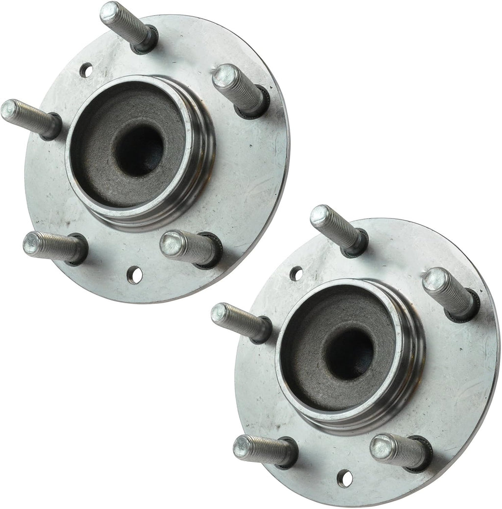 TRQ 2 Piece Front Passenger Side Driver & Passenger Side Wheel Bearing & Hub Assembly Set Compatible with 2009-2011 Mazda RX-8