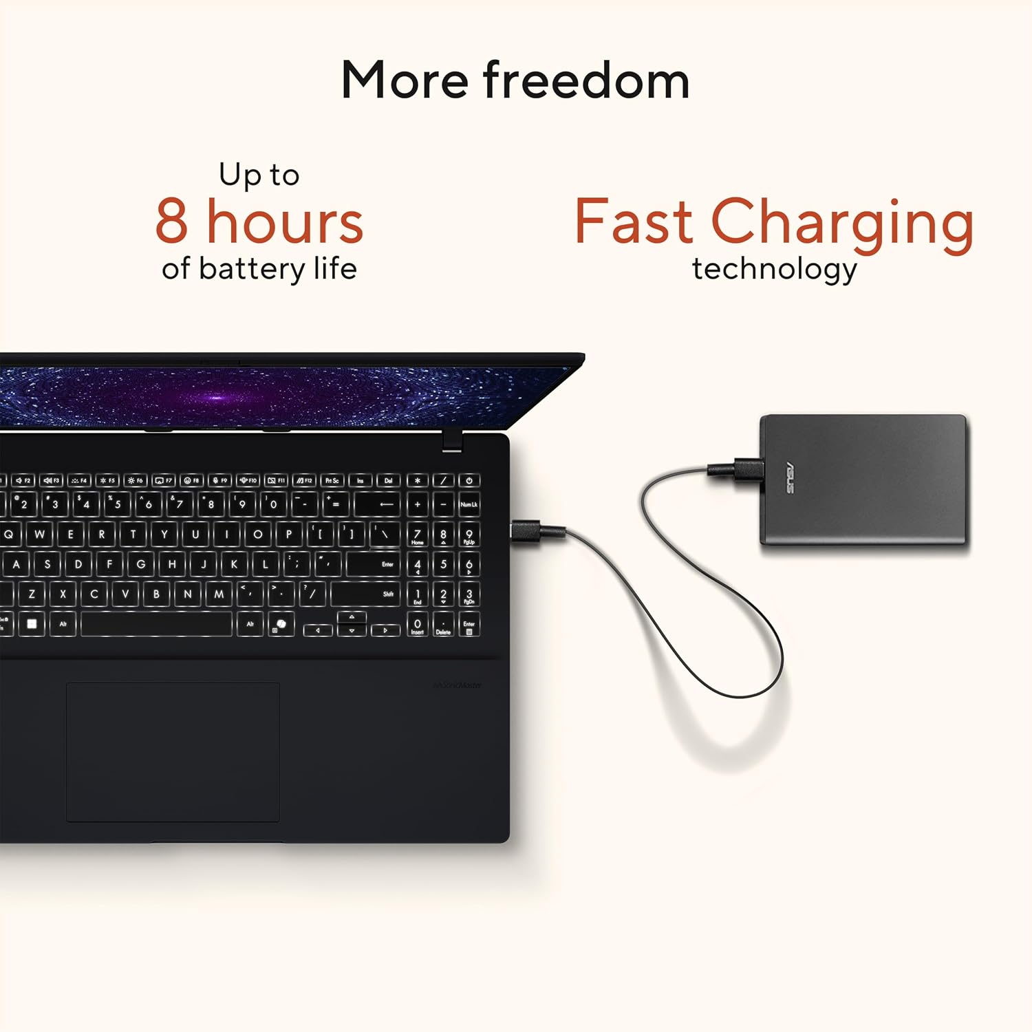 ASUS Vivobook 16 Laptop, Copilot+ PC, 16' WUXGA 60Hz Display, AMD Ryzen AI 5 340 with XDNA NPU, AMD Radeon Graphics, 16GB RAM, 512GB SSD, Quiet Blue, M1607KA-DS54
