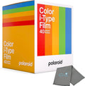 Polaroid Instant Color Film for i-Type Cameras 40x Film Pack (40 Photos) Bundle with a Cleaning Cloth