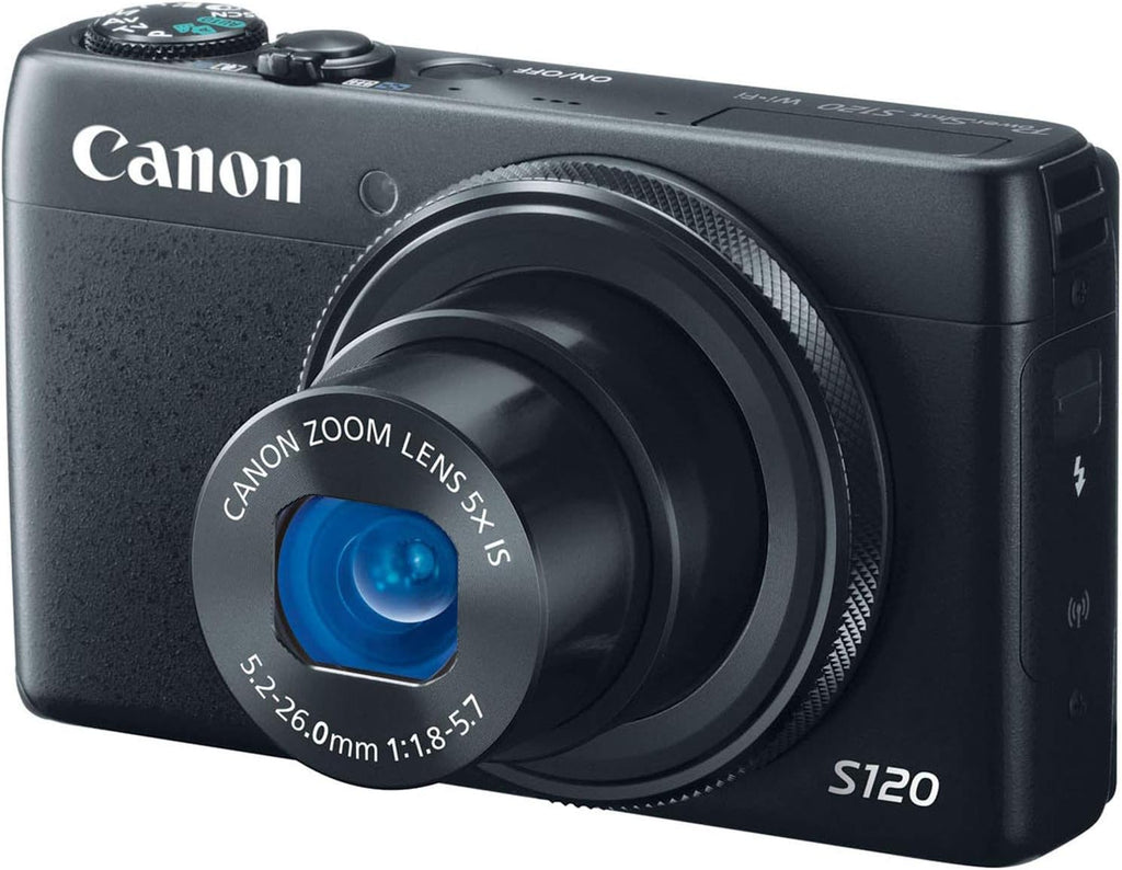 Canon PowerShot S120 Digital Camera w/ 12.1 MP 1/1.7 Inch Sensor & Wi-Fi Enabled Black