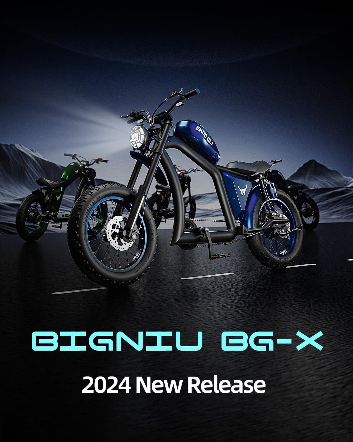 BIGNIU BG-X Electric Bike for Adults 1500W Brushless Motor with 48V/31.5Ah Battery, 34+ MPH Up to 40 Miles Range 20' *5' Fat TireFront/Rear Turn Signal, Dual Suspension