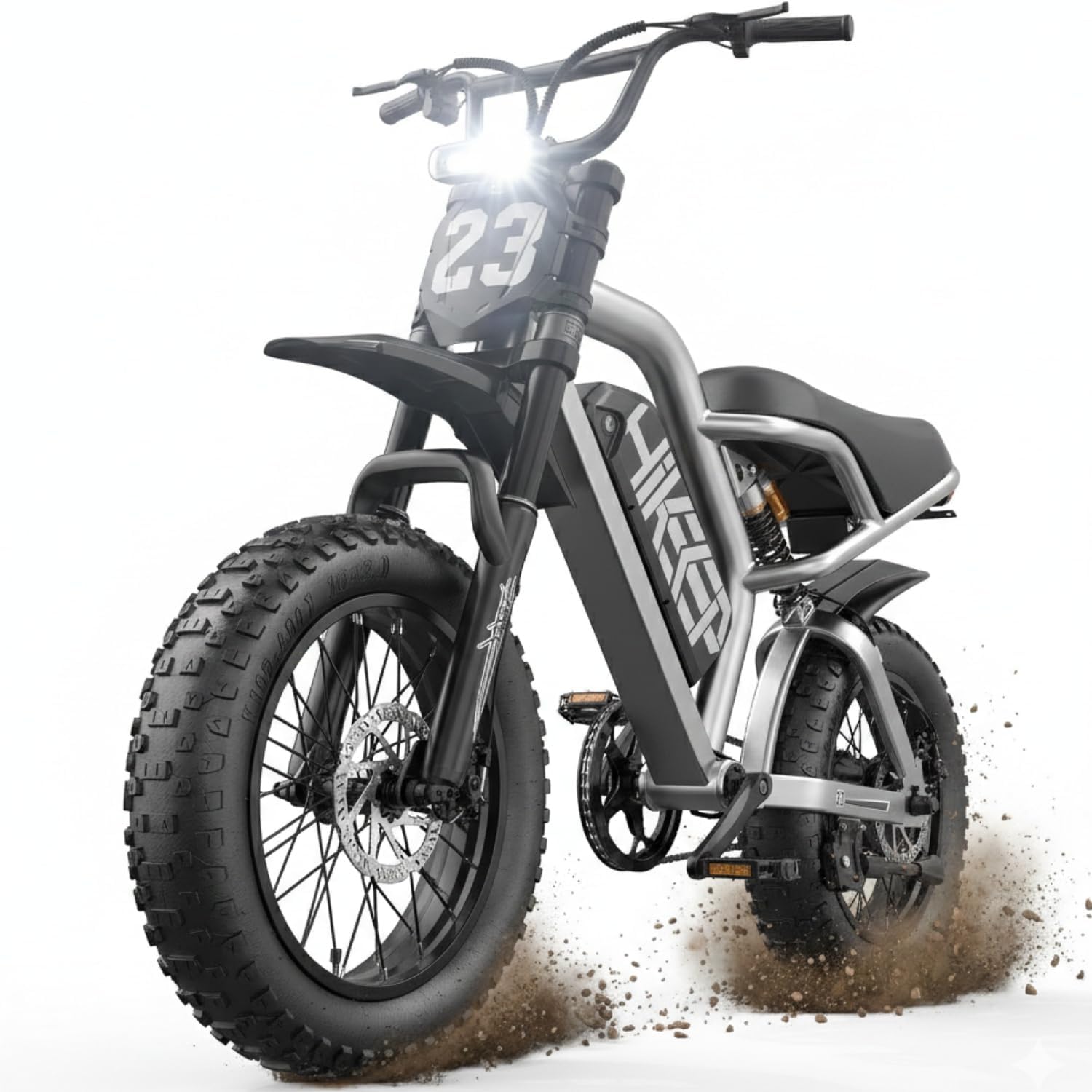 Electric Bike for Adults, 1500W-3000W Peak Fat Tire Ebike, All-Terrain Electric Dirt Bike with Dual Suspension, High Speed Off-Road Electric Bicycle, UL 2849 Certified, Removable Battery