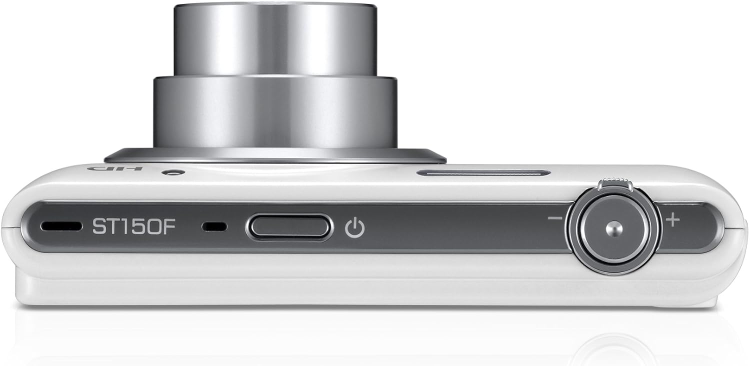 Samsung ST150F 16.2MP Smart WiFi Digital Camera with 5x Optical Zoom and 3.0' LCD Screen (White) (OLD MODEL)