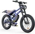 35 MPH Electric Bike for Adults, 3000W Peak Power Electric Motorcycle, 24' Fat Tire Electric Mountain Bike, 48V 20.8Ah Battery, All Terrain Ebike for Mountains, Beach, Snow, Sand