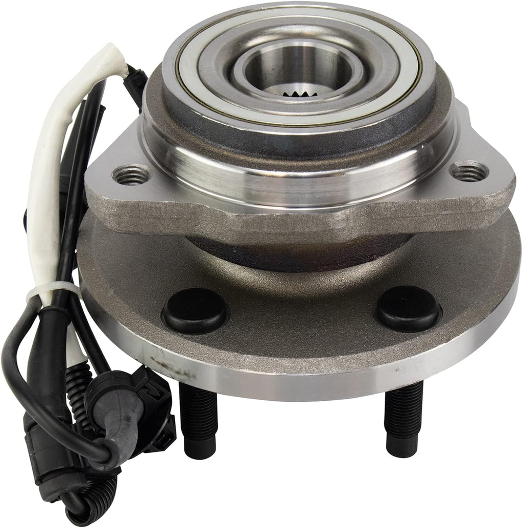TRQ Front Left and Right Wheel Bearing and Hub Assembly Set 2 Piece Compatible with 10-11 Ford Ranger 4WD 09 Ranger 4WD from 9-14-09 Production Date 03-04 Mazda B4000 SE 05-09 B4000