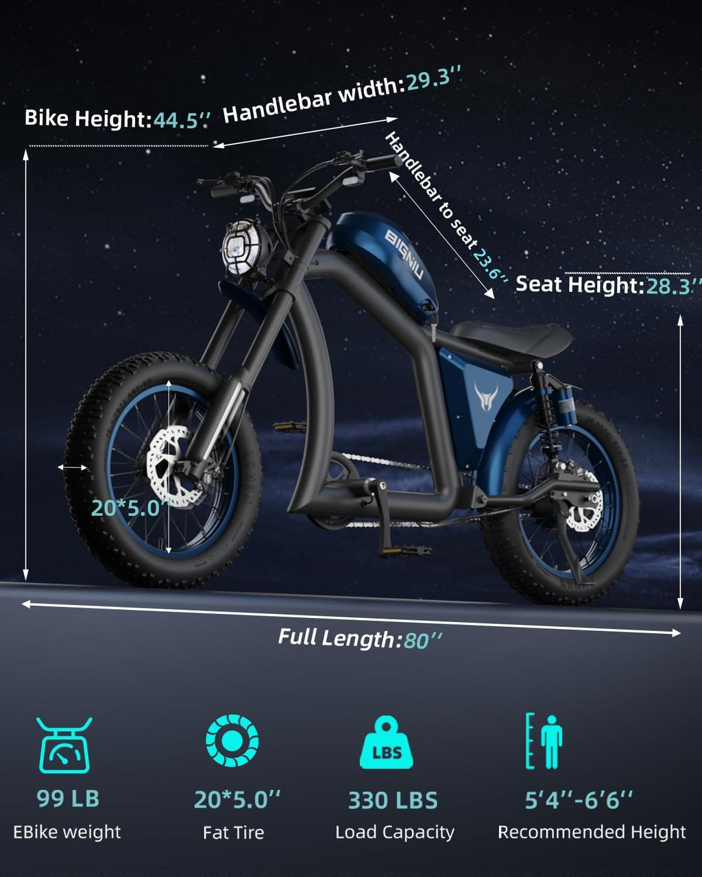 BIGNIU BG-X Electric Bike for Adults,1500W Brushless Motor 48V/31.5Ah Up to 40 Miles E-Bike Front/Rear Turn Signal Dual Suspension Ebikes