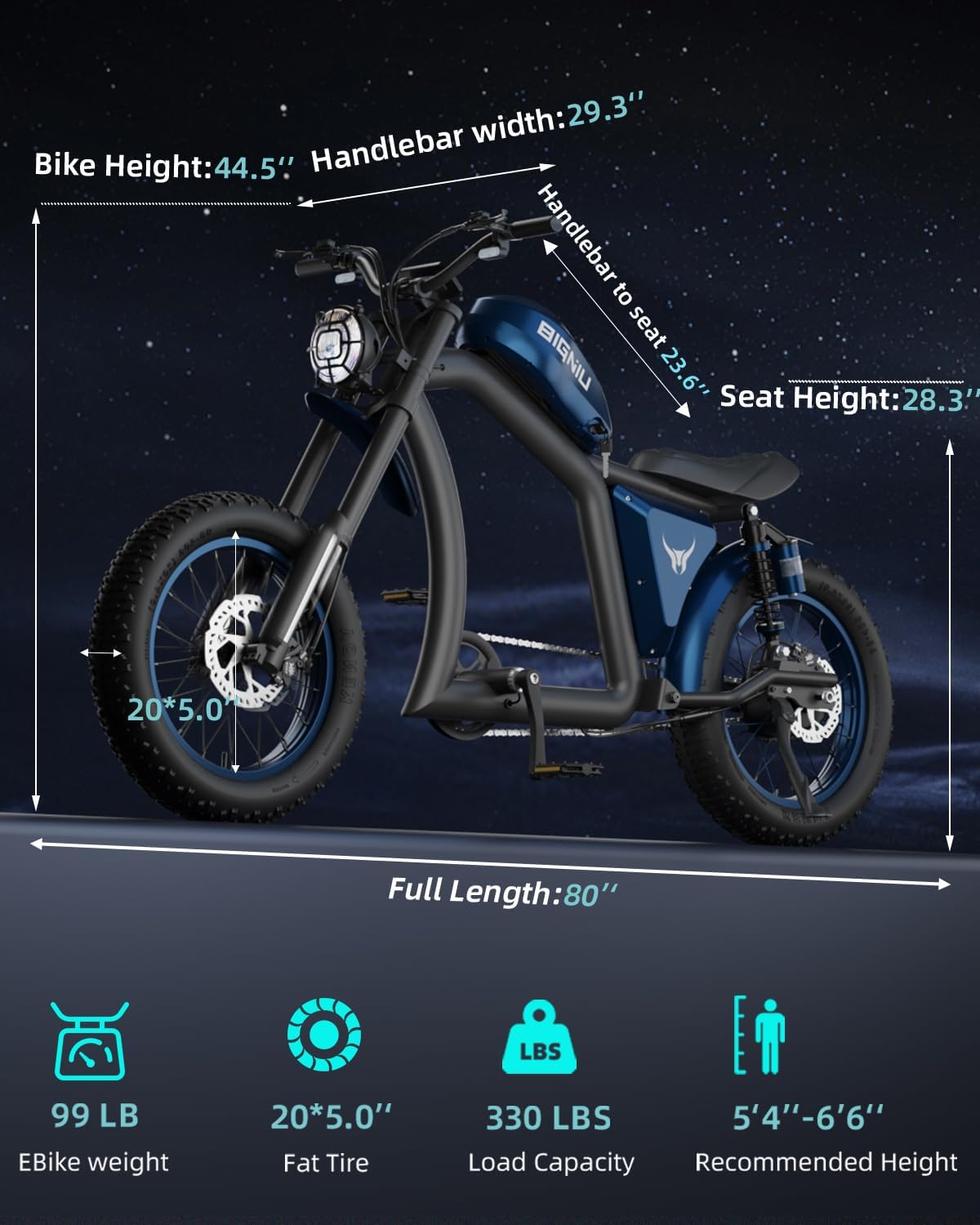 BIGNIU BG-X Electric Bike for Adults,1500W Brushless Motor 48V/31.5Ah Up to 40 Miles E-Bike Front/Rear Turn Signal Dual Suspension Ebikes