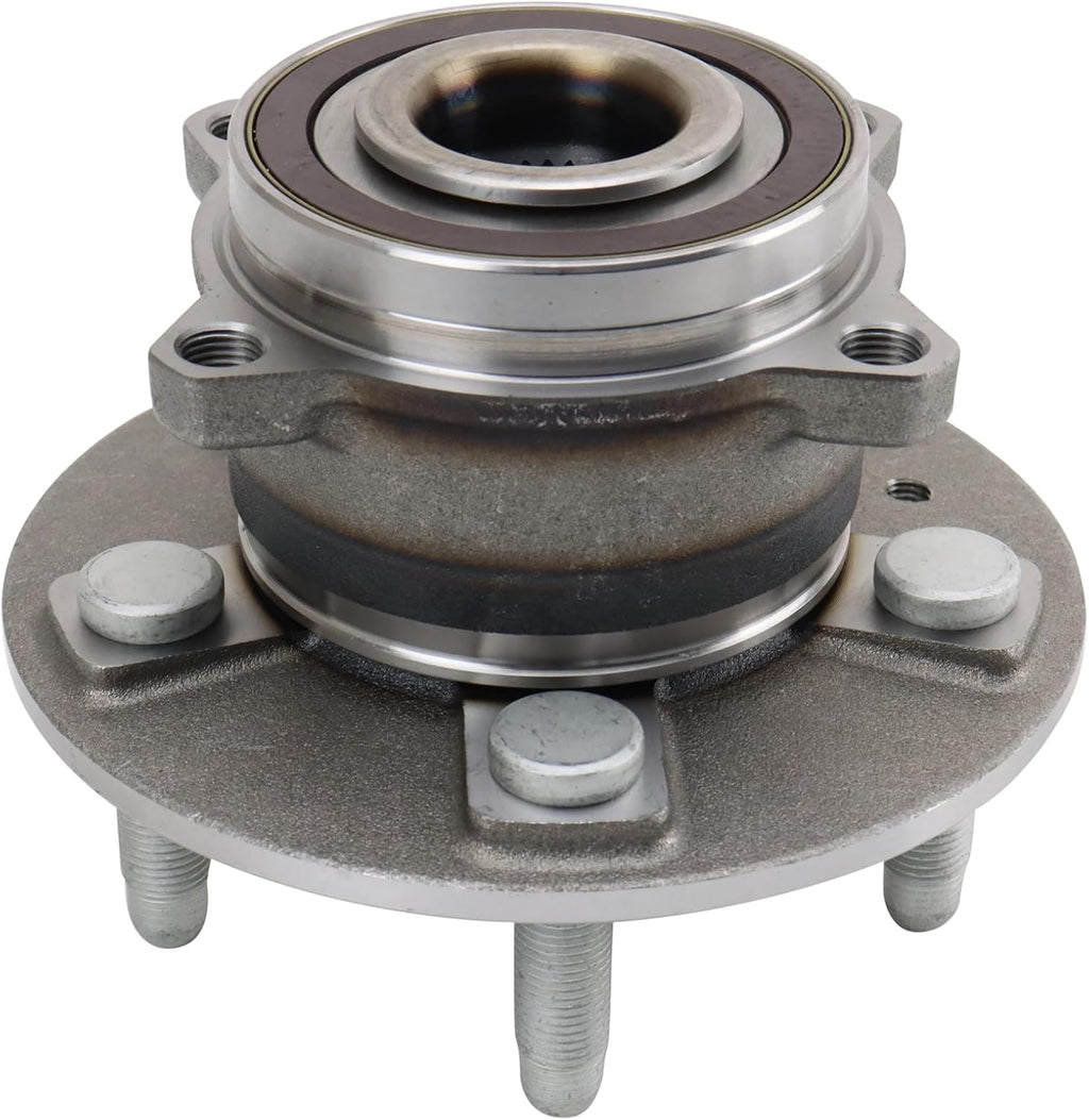 TRQ Driver and Passenger Side Wheel Bearing and Hub Assembly Set 2 Piece Compatible with 2012-2021 Tesla S 2016-2021 X