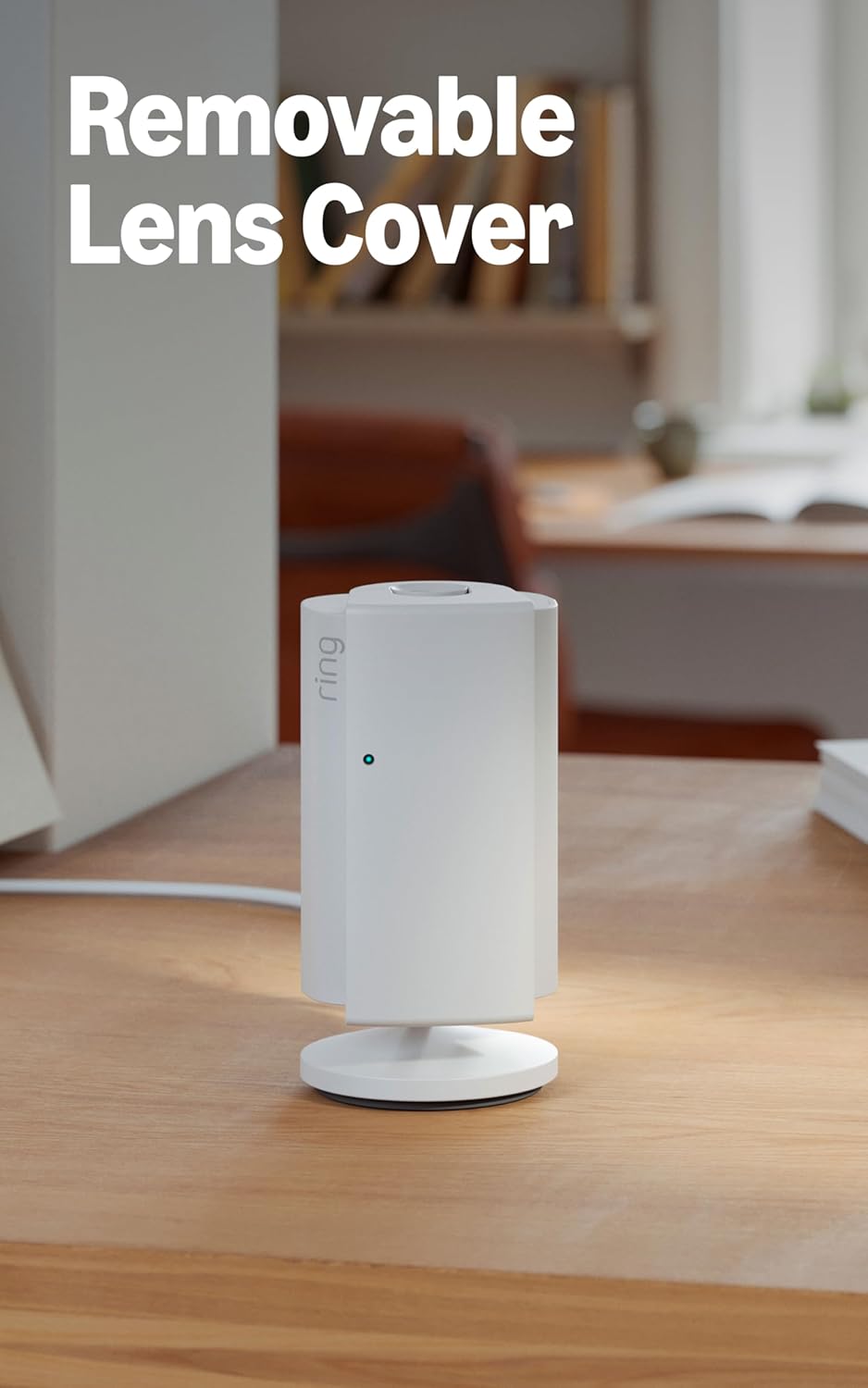 Ring Indoor Cam Plus, Plug-In (Newest Model), White with Spotlight Cam Pro (2022 model), Battery, White
