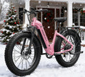 PUCKIPUPPY Electric Bike for Adults 960W, 26' Fat Tire, Step-Through Design Electric Mountain Hunting Bike, 48V 15AH Max 28MPH Off-Road Ebike with Rear Storage Shelf