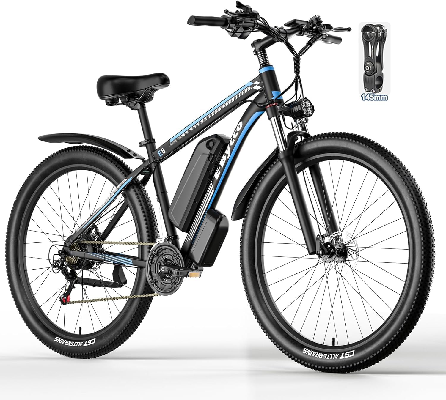 E·Bycco 29' Electric Bike for Adults, 48V 17.5AH, 1000W Peak Electric Mountain Bikes, 21-Speed Pedal Assist Ebikes, 34MPH 80 Miles Long Range Waterproof Commuter Electric Bicycle for Large Men