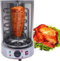 Electric Shawarma Machine, Commercial Vertical Rotisserie Rotating Barbecue Oven Shawarma Grill Machine, 110V Electric Automatic Stainless SteelRotating Machine With Temperature Adjustable 50-300℃