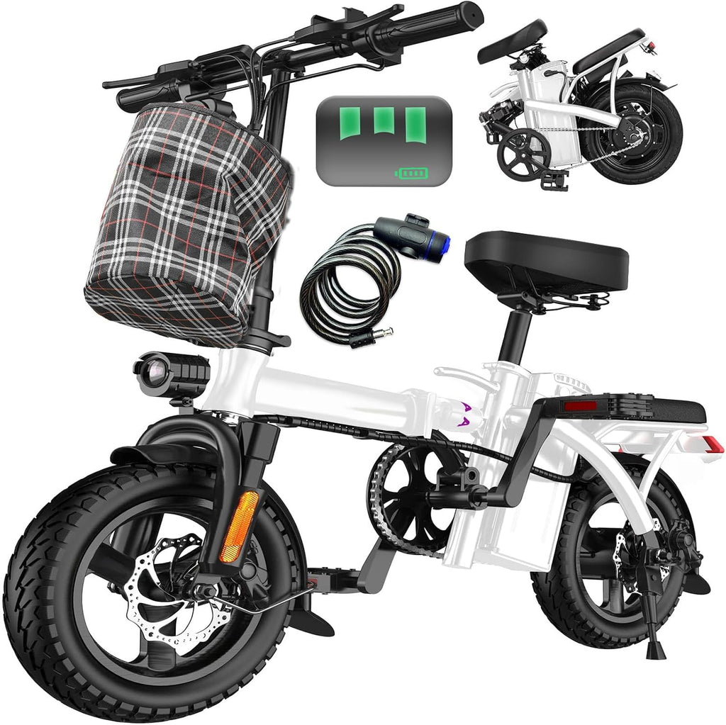 LELEKUAI Electric Bike for Adults, 1200W Peak Motor Commuter Ebike, 20-28MPH Speed, 32 Miles Range, Removable Waterproof Battery, Dual Disc Brakes Electric Bicycle, UL 2849 Certified