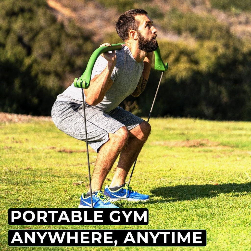 Gorilla Bow Travel All-in-ONE Strength Training Equipment, Portable Home Gym System, 100 Plus Quality Workouts for Travel, Home Gym & Outdoor Includes Workout Guide and Videos