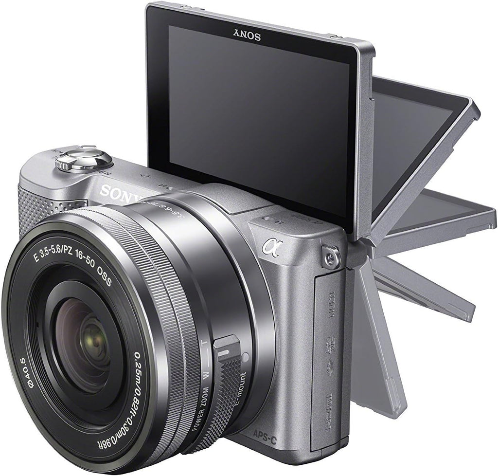Sony Alpha a5000 Mirrorless Digital Camera with 16-50mm OSS Lens (Silver)
