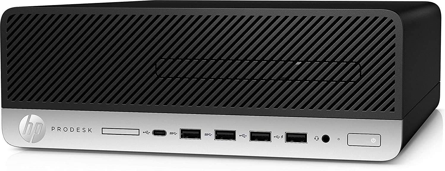 HP ProDesk 600 G4 SFF Desktop Computer, Intel Hexa Core i5-8500 3.0GHz, 16GB DDR4 RAM, 256GB PCIe SSD, Type-C, 2 Display Ports, Keyboard & Mouse, Black, Windows 11 Pro (Renewed)
