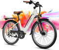 WINDHORSE 26' Electric Bike for Adults 20MPH & 30-50 Miles Range, Shimano 7-Speed, 468WH Removable Battery Commuter Ebike with 750W Peak Motor, Front Suspension, Rear Rack, Fenders, UL2849 Certified