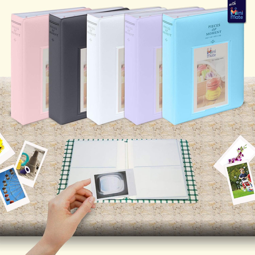 Fujifilm Instax Mini 11 Instant Camera Charcoal Gray + MiniMate Accessories Bundle + Fuji Instax Film Value Pack (40 Sheets) Accessories Bundle, Color Filters , Album, Frames