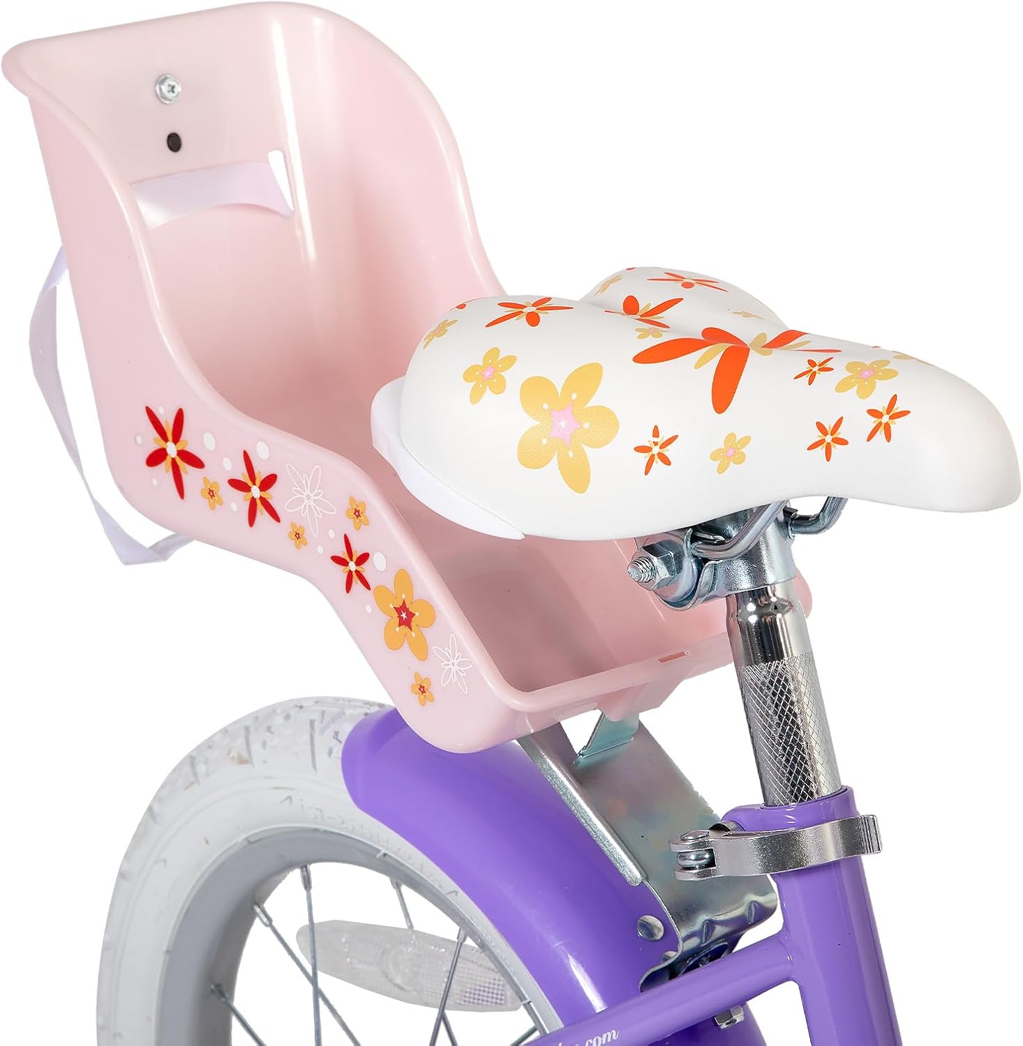 JOYSTAR Unicorn Kids Bike for Girls Ages 2-9 Years Old, 12 14 16 18 Inch Kids Bike with Training Wheels, Doll Seat, Streamers and Basket, Toddler Girl Bicycle, Multiple Colors