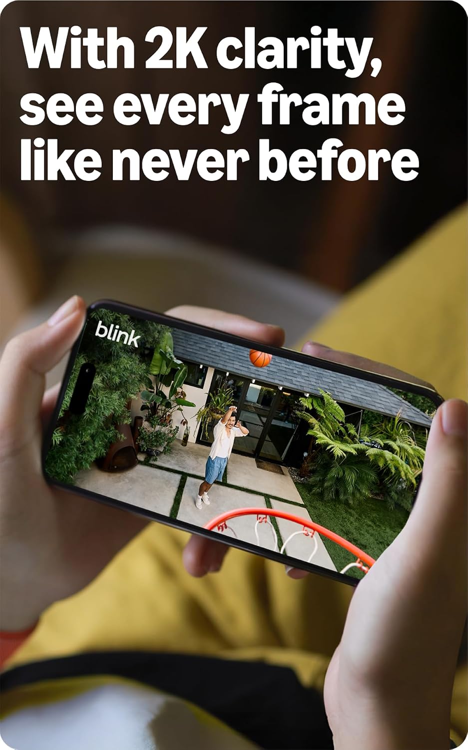 Blink Outdoor 2K+ (newest model) — Wireless smart security camera, 2K video resolution, enhanced audio, two-year battery. Sync Module Core included — 2 camera system (Black)