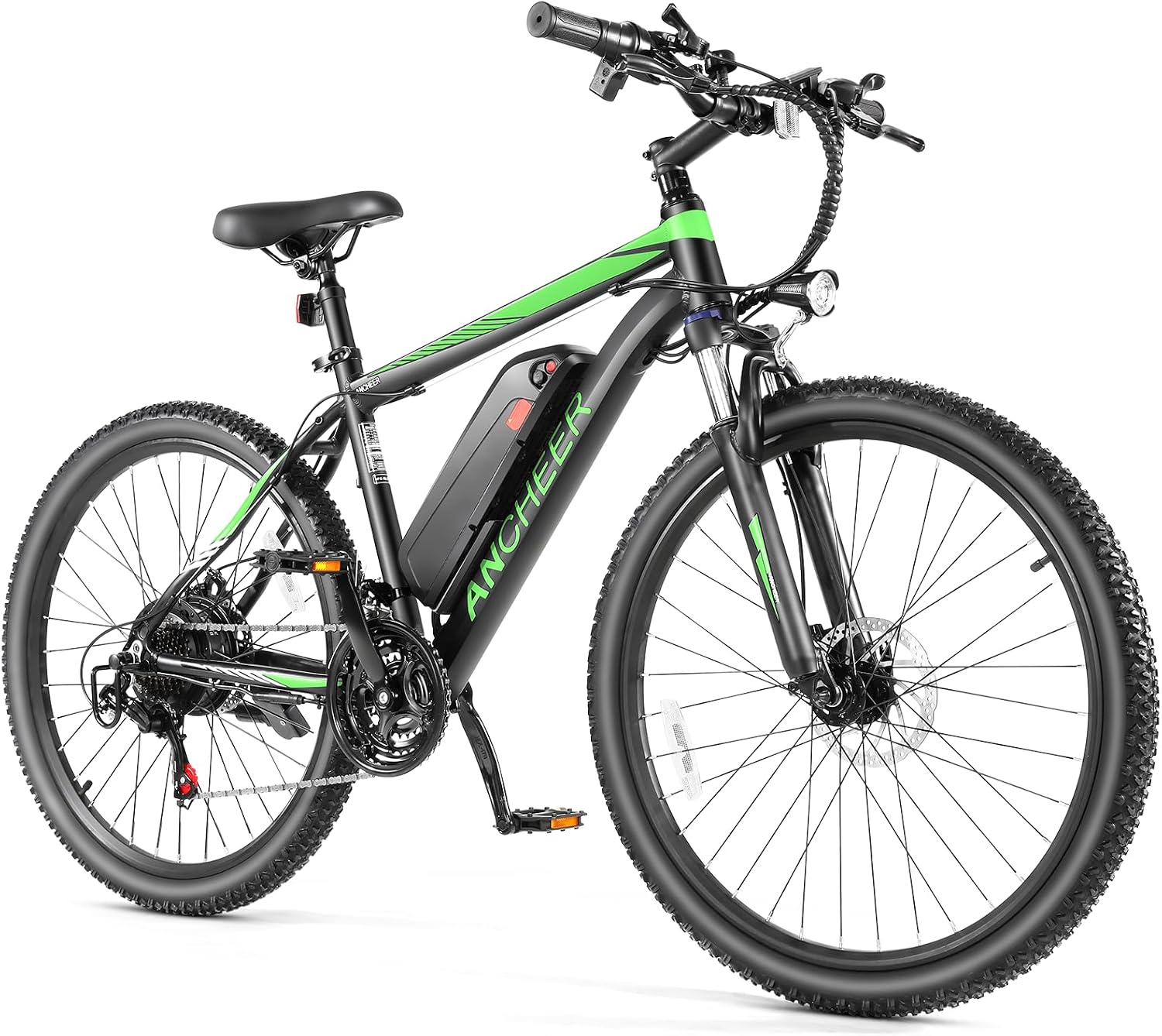 ANCHEER 26' Electric Bike for Adults, [Peak 749W Motor] Electric Mountain Bike, 19.8MPH Commuter Ebike, 50 Miles Adults Electric Bicycle with 48V/374Wh Battery, LCD Display, 21 Speed, Front Suspension