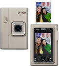 FUJIFILM instax mini LiPlay+ Hybrid Instant Camera - Sand Beige