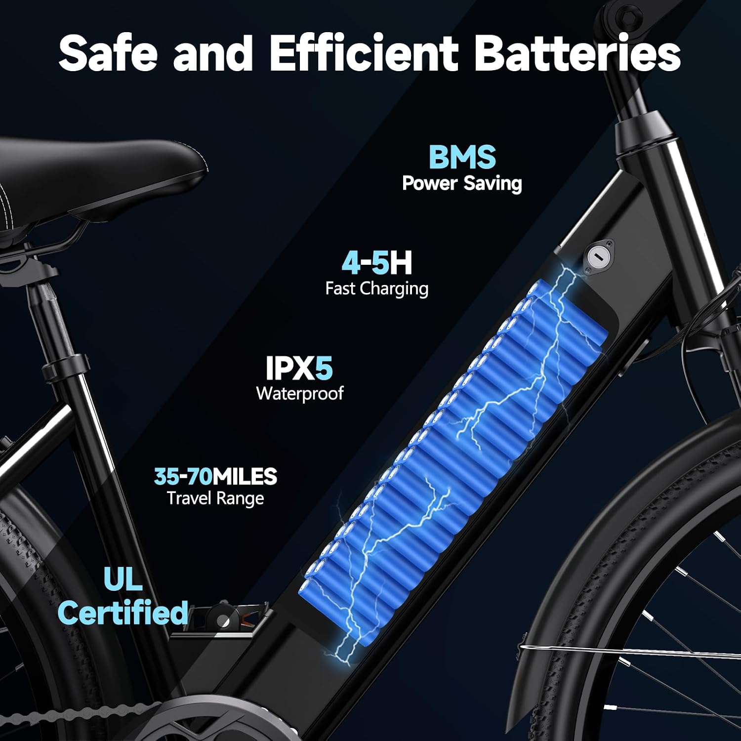 Electric Bike for Adults,1000W Peak Power,Up to 75 Miles 28MPH,26' Electric Mountain Bike with 499Wh Removable Battery,7-Speed,Adjustable Stem and Front Fork Suspension