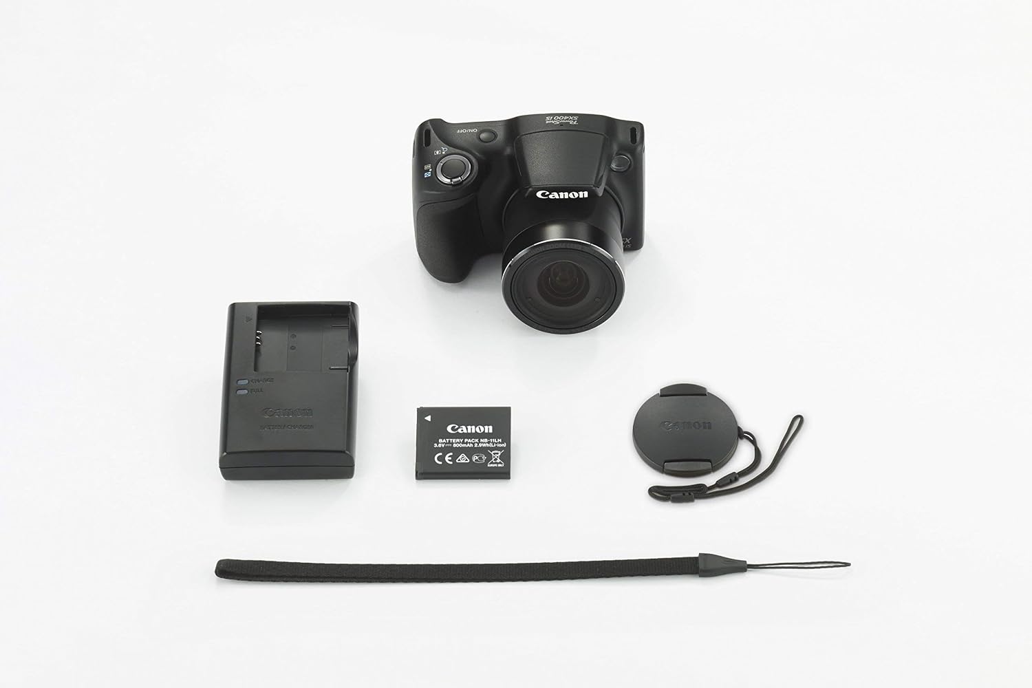 Canon PowerShot SX400 Digital Camera with 30x Optical Zoom Black (Renewed)