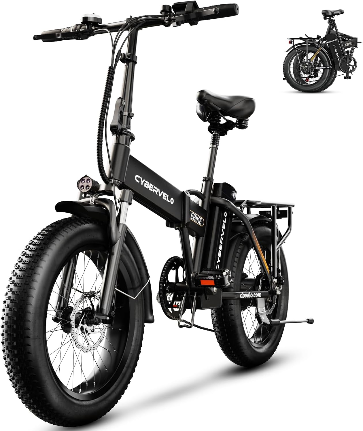 DriftGod Folding Electric Bike, 48V 20.8AH Large Removable Battery E Bike - 20'x3' Fat Tire - 80 Miles Max Range Ebike for Adults,Electric Bicycles for Commuter