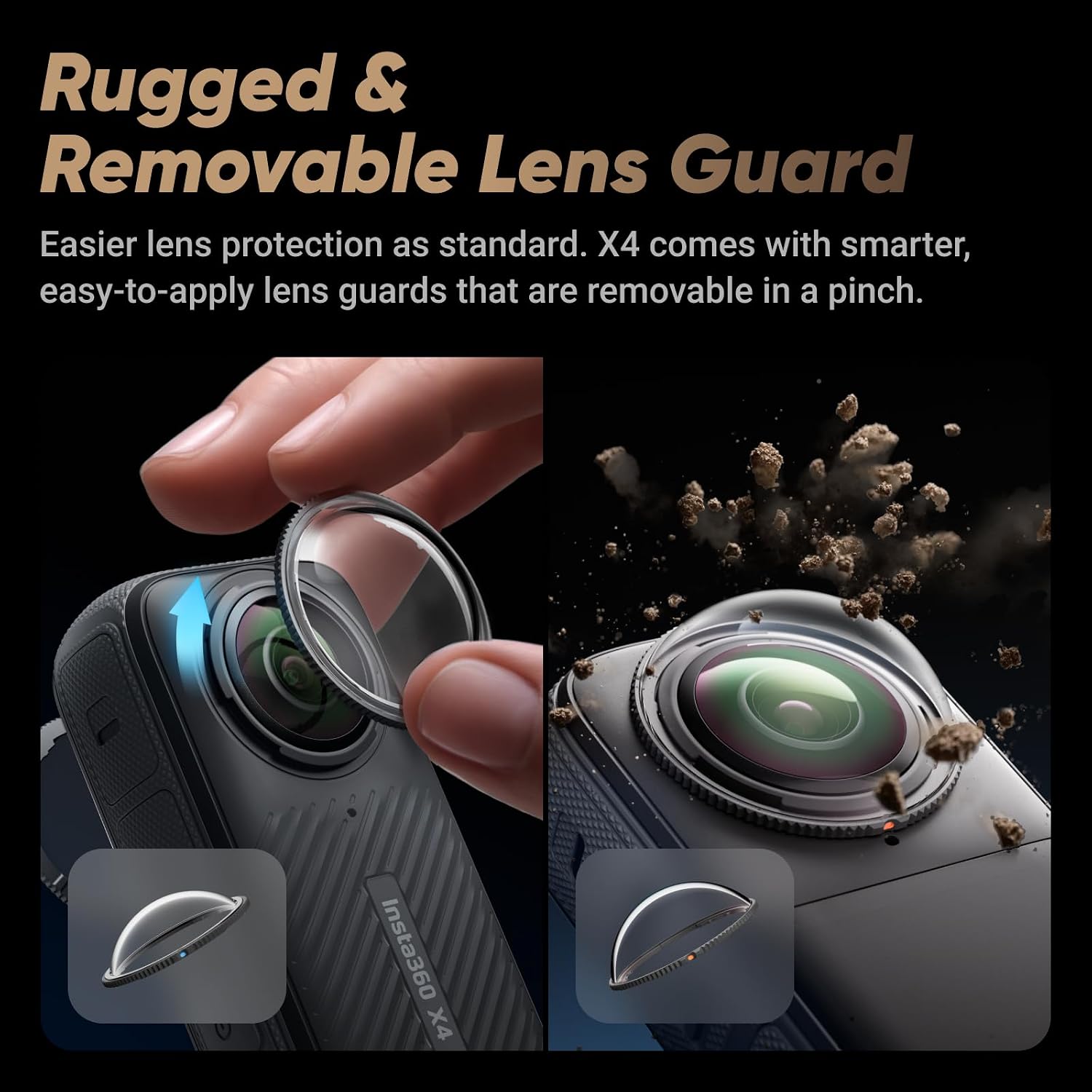 Insta360 X4 Peter McKinnon - Waterproof 8K 360 Action Camera, 4K Wide-Angle Video, Invisible Selfie Stick Effect, Removable Lens Guards, 135 Min Battery Life, AI Editing, Stabilization