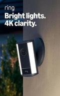 Ring Spotlight Cam Pro, Wired (newest model), Black with Hardwired Kit for Cameras
