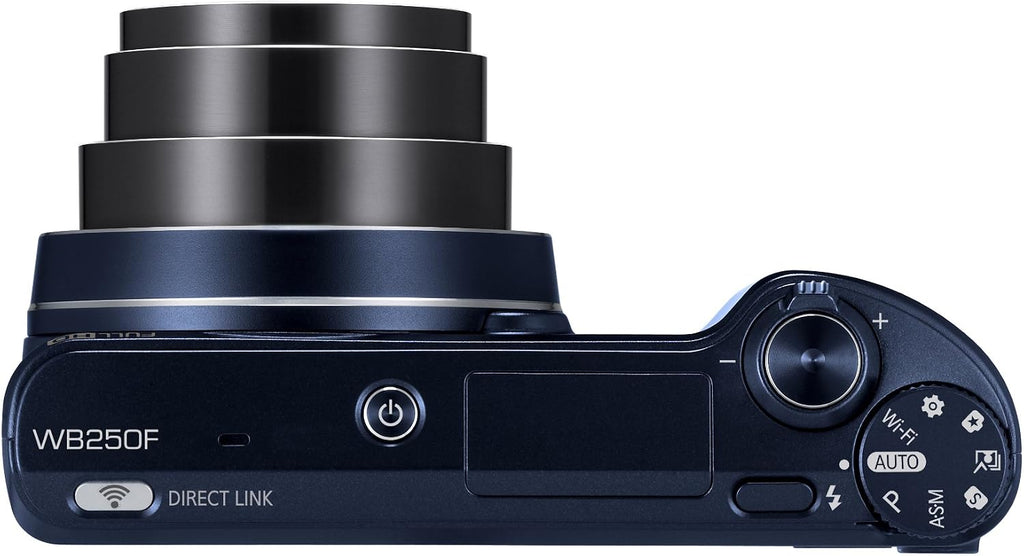Samsung WB250F Smart Wi-Fi Digital Camera (Cobalt Black)