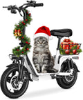 INSDRGN Adults Electric Scooter with Seat,1000W Peak Motor 48V 10.4AH Foldable Electric Scooter,14' Tires,20MPH, 28-Mile Long Range and Dual Disc Brakes,330lbs Max Load