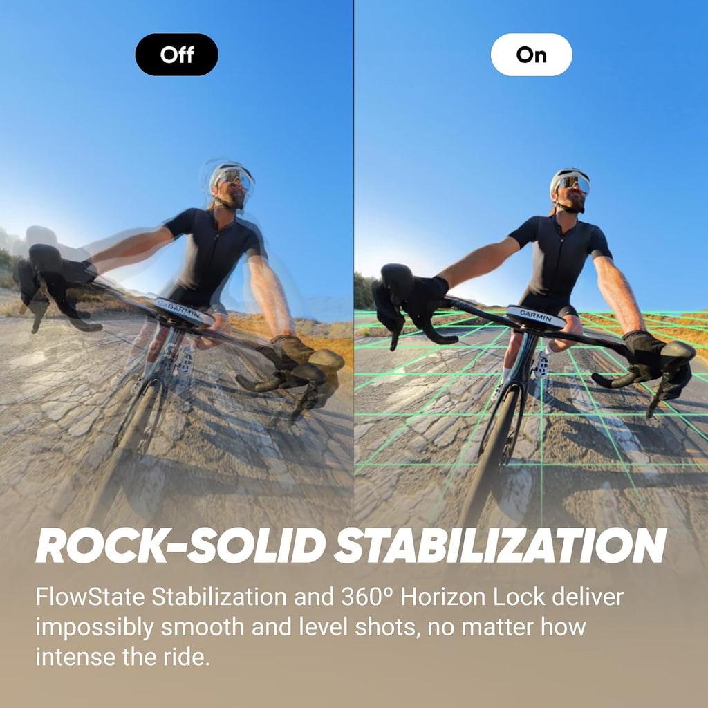 Insta360 X4 Road Cycling Bundle (Integrated) - Waterproof 8K 360 Action Camera, 4K Wide-Angle Video, Invisible Selfie Stick Effect, Removable Lens Guards, 135 Min Battery Life, AI Editing