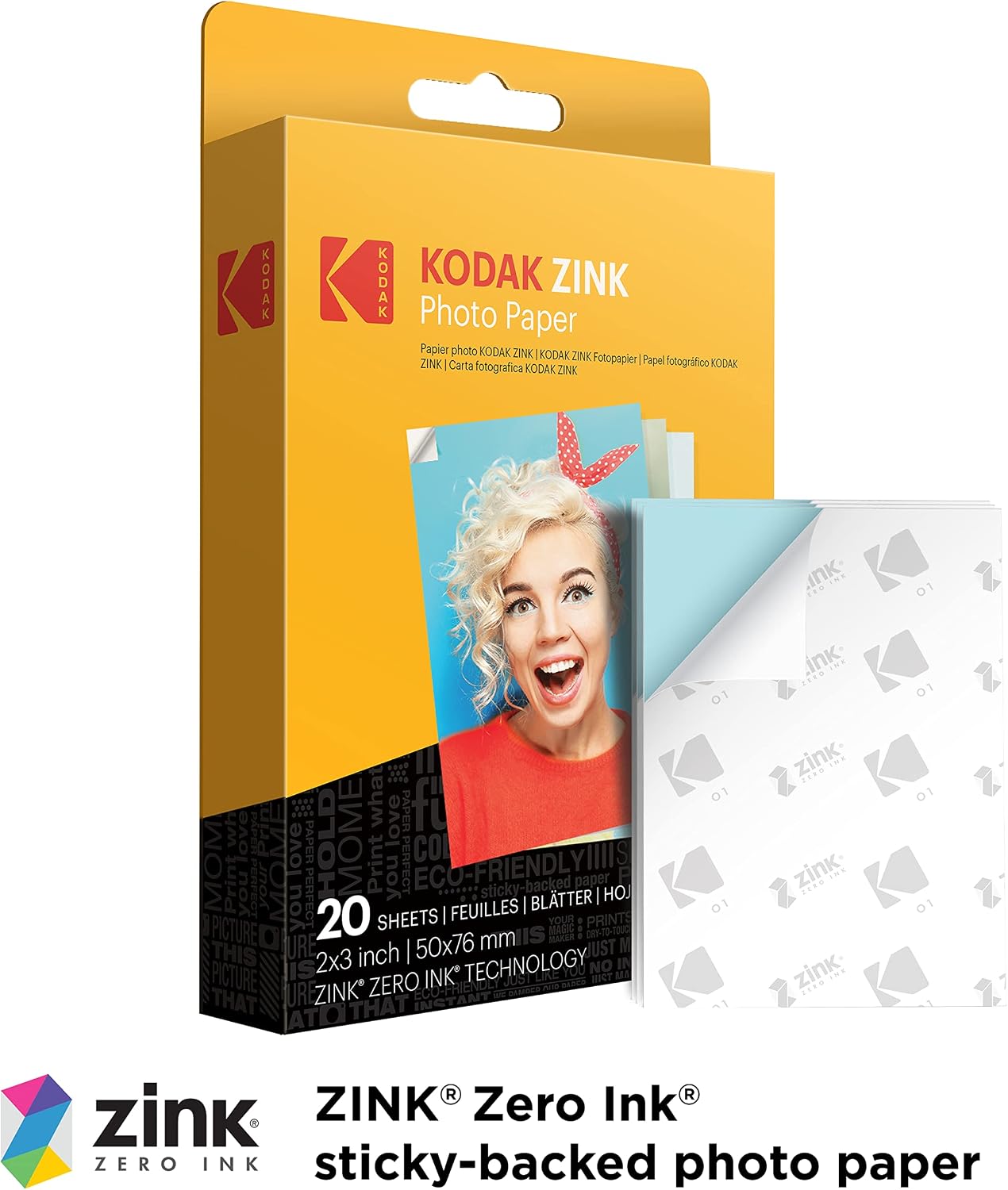 Kodak x Barbie Step Slim Wireless Instant Portable Photo Mobile Printer Gift Bundle (Signature Style)+ Barbie Camera Case, Photo Album, Sticker & Hanging Frames, 50 Stickers + Zink Paper (20 Sheets)