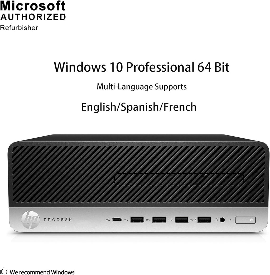 HP Business Desktop ProDesk 600 G3 SFF Computer, Intel Core i5-6500 3.2GHz, 16GB RAM, 512GB SSD, Windows 11 (Renewed)