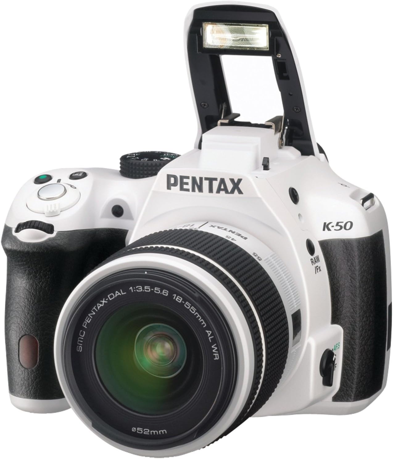 Pentax K-50 16MP Digital SLR Camera with 3-Inch LCD - Body Only (White)