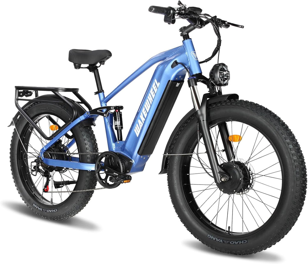 Peak 8000w Electric Bike for Adults, 60V Battery Ebike, Fat Tire & Long Range Electric Bicycles, 210Nm Mountain Bike Full Suspension, Hydraulic Brake Electric Bicycle