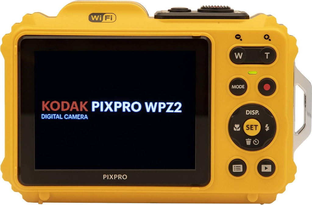 Kodak PIXPRO WPZ2 Rugged Waterproof Digital Camera Bundle with Black Point & Shoot Case + 32GB microSDHC Card (Yellow) Bundle (3 Items)