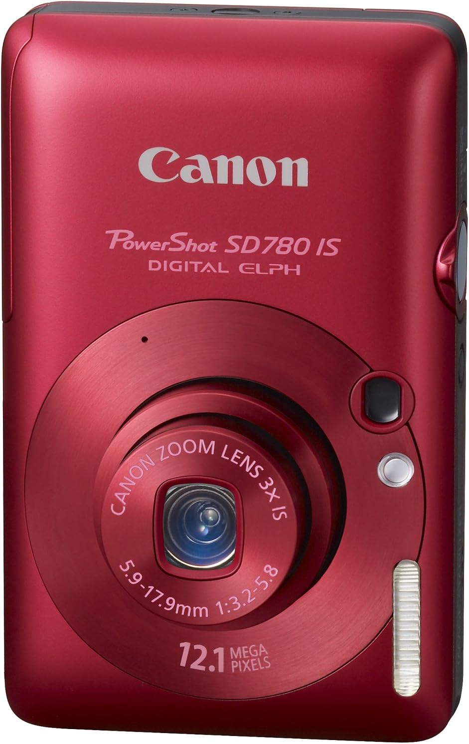 Canon PowerShot SD780IS 12.1 MP Digital Camera with 3x Optical Image Stabilized Zoom and 2.5-inch LCD (Deep Red)