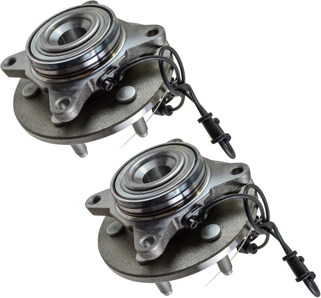 TRQ Front Left and Right Wheel Bearing and Hub Assembly Set 2 Piece Compatible with 2002-2006 Ford Expedition Rear Wheel Drive 2002-2006 Lincoln Navigator Rear Wheel Drive
