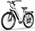 1000 Peak Electric Bike for Adults,up 80 Miles Removable Battery Ebike, 26' Electric E Bike with 7-Speed,Adult Electric Bicycles for Commute Beach Snow White Womens All Terrain