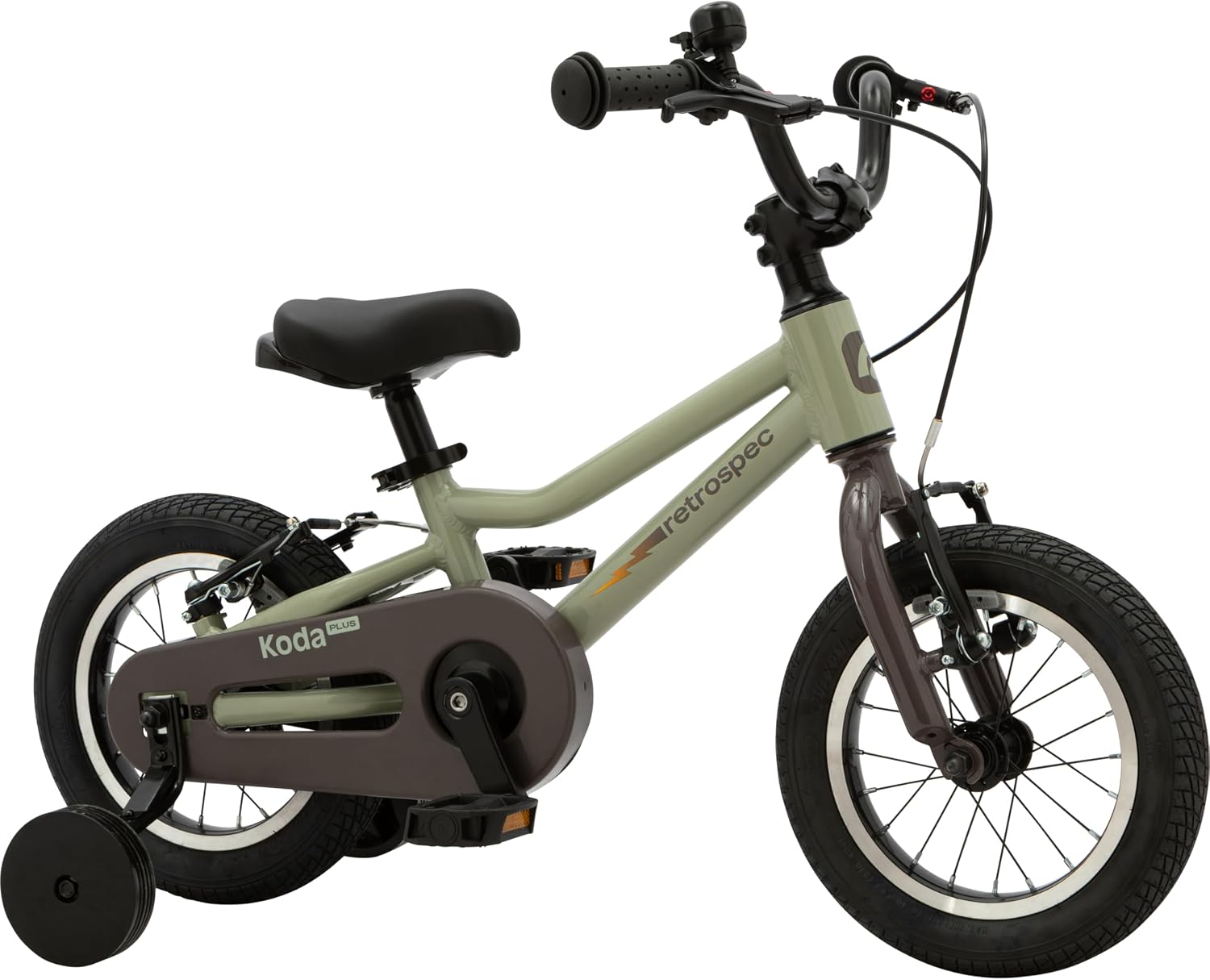 Retrospec Koda Plus Kids Bike for Boys & Girls Ages 2-3 Years - Children's Bicycle, Adjustable Seat & Handlebars, Removable Training Wheels, Front Hand Brakes, Rear Coaster Brake & Safety Bell